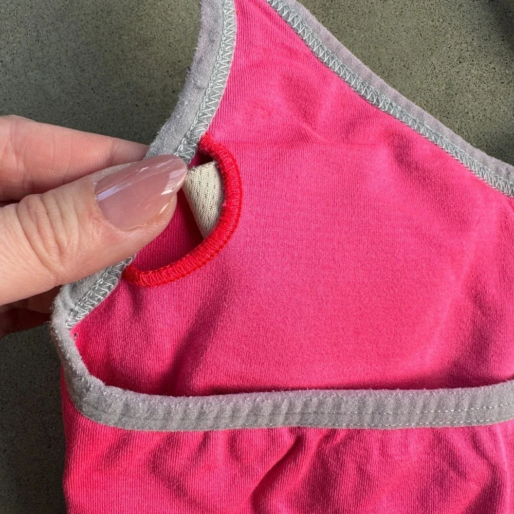Athleta Sports Bra Womens XS Pink Y‎ Strap Seamless Pullover Athletic Workout